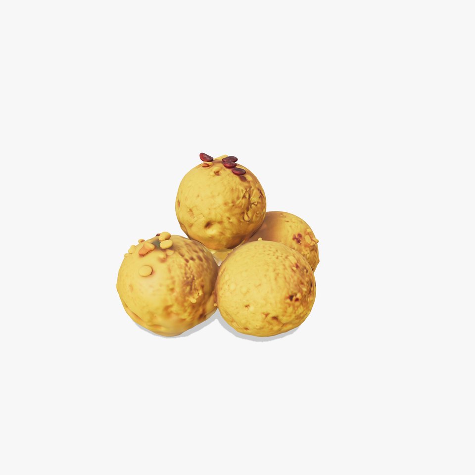 Almond Cookie Balls model pack